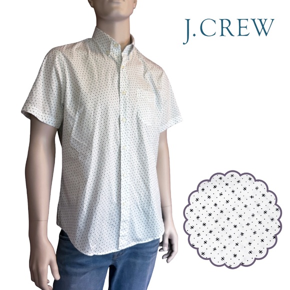 J. Crew Shirt Secret Wash Shirting Button Down Collar Sustainable 100% Cotton - Picture 12 of 14